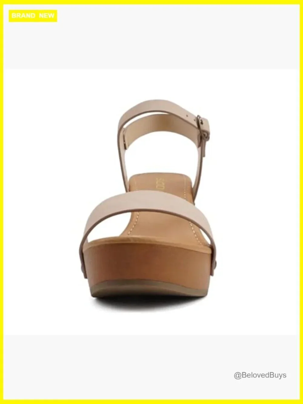 Women's Studded Wedge Sandal with Ankle Strap